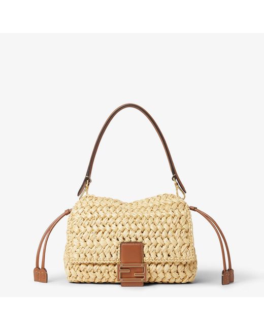Fendi Metallic "Mamma Baguette" Small Shoulder Bag