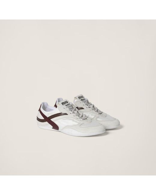 Miu Miu White Gymnasium Sneakers