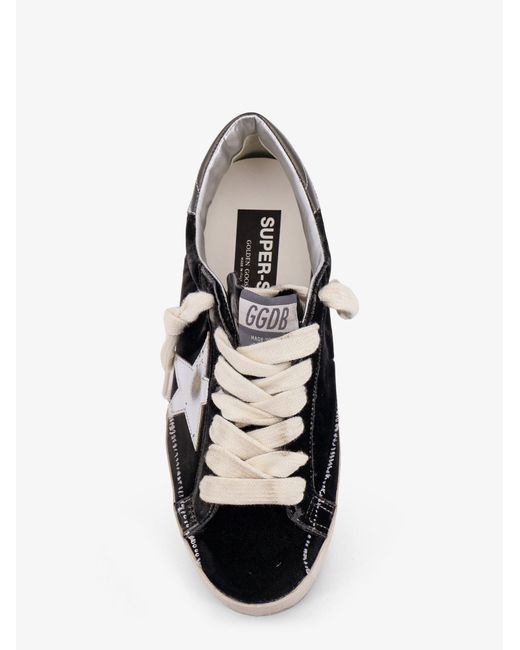 Golden Goose Deluxe Brand White Superstar Chenille Sneakers With Side Logo