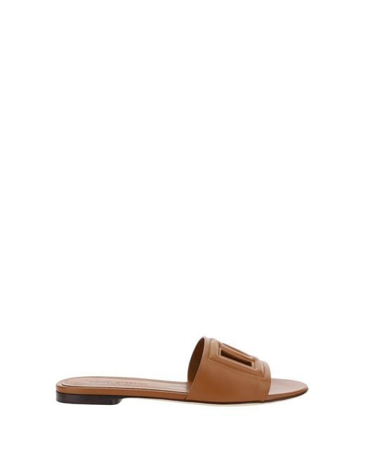 Dolce & Gabbana Brown Millenials Sandals