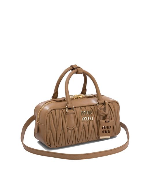 Miu Miu Brown "Arcadie" Small Handbag
