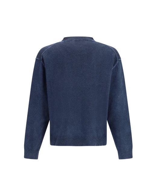 DSquared² Blue Crew Neck Sweater for men