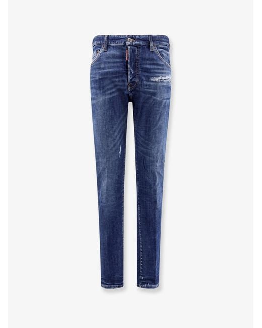 DSquared² Blue Cool Guy Stretch Cotton Jeans for men