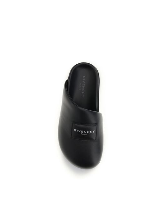 Givenchy Black Leather Mules