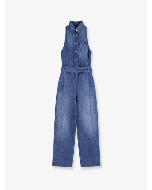 Pinko Blue Jumpsuit Visione Light Denim