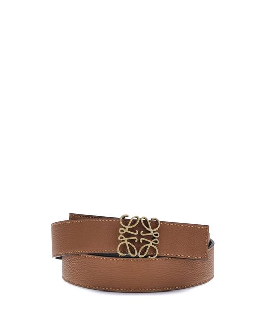 Loewe Brown Anagram Reversible Belt for men