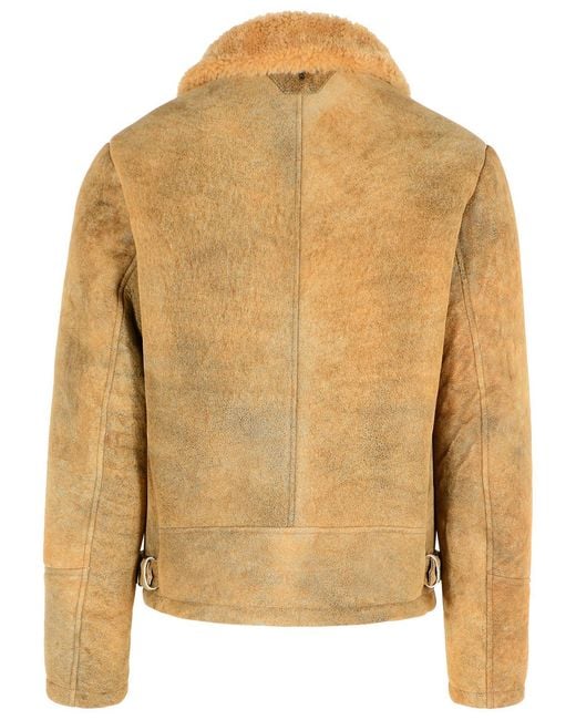 Salvatore Santoro Yellow Camel Leather Jacket for men