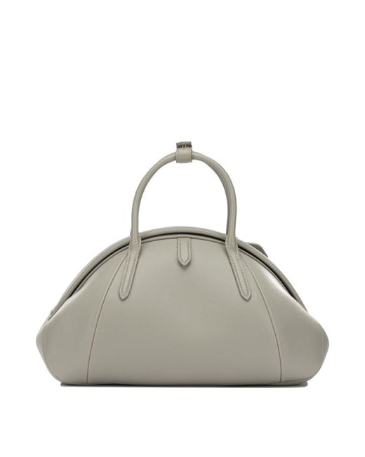 Alaïa Gray "Purse Top Handle" Medium Handbag