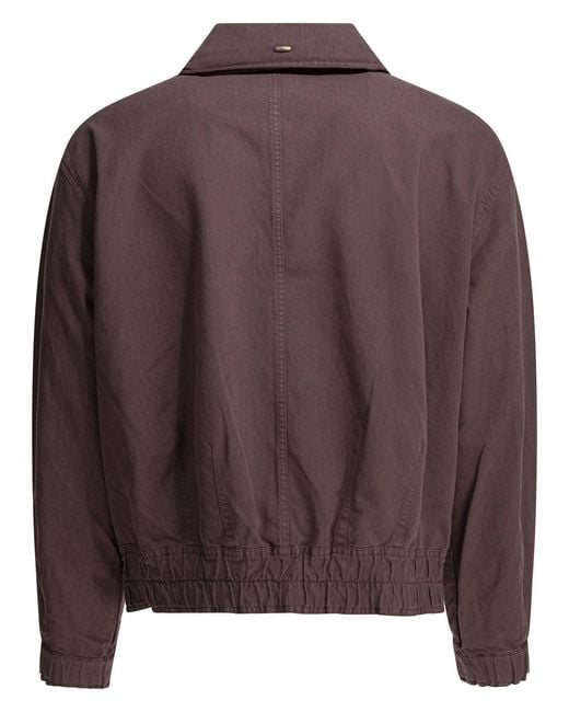 Our Legacy Brown Command Jackets And Coats Purple for men