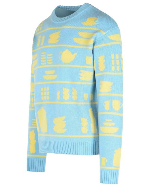 J.W. Anderson Blue Light Wool Sweater for men