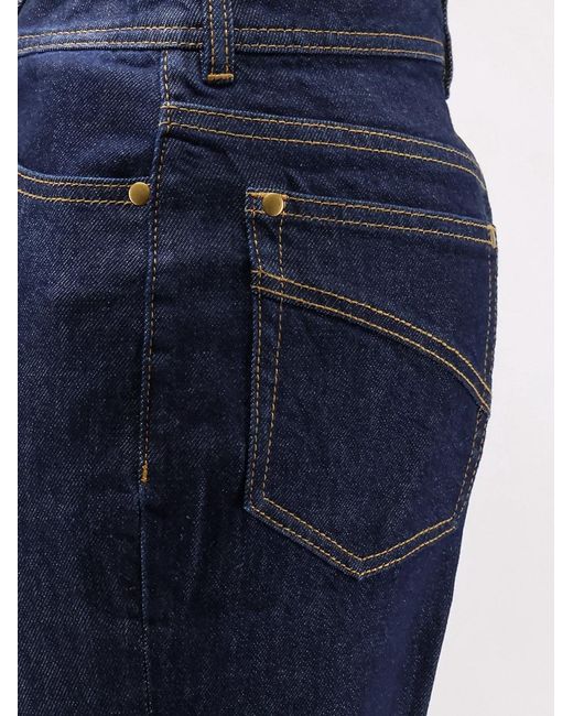 Zimmermann Blue Flare Jeans Cotton Denim