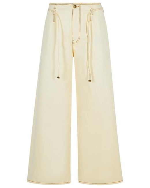 Etro Natural Cream Denim Jeans