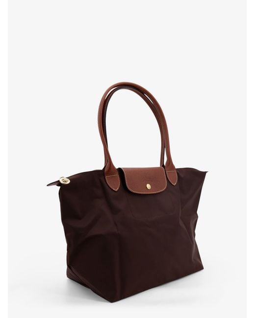 Longchamp Brown Le Pliage Nylon Shoulder Bag