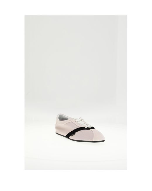 Céline White Low Lace-Up Sneaker 05