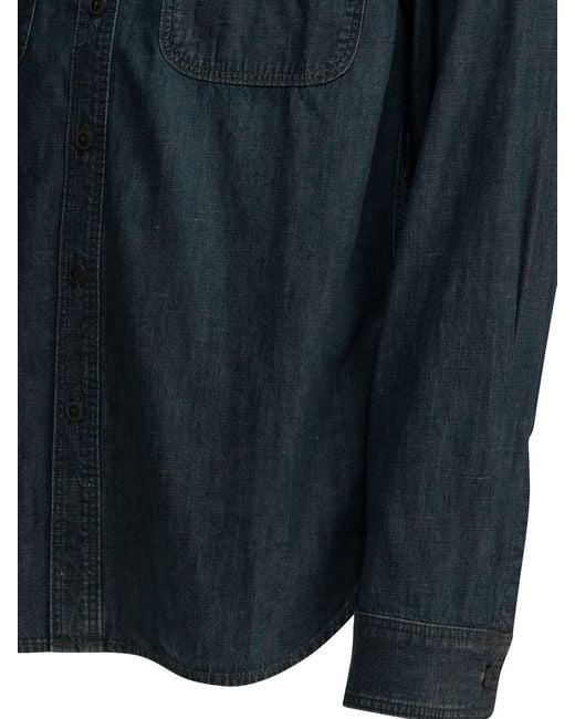 RRL Blue Denim Shirt for men
