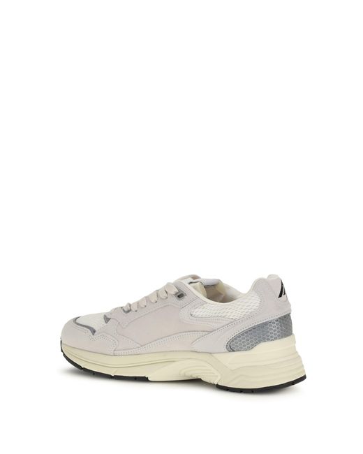 Autry White Sneakers Hyperway Suede/Mesh for men