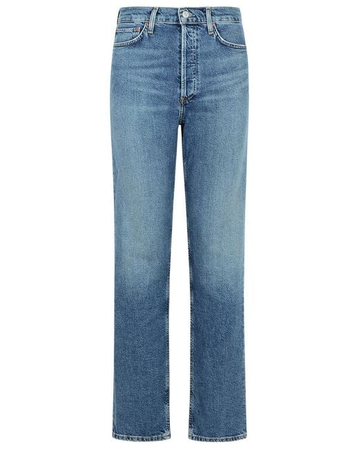 Agolde Blue '90S Pinch Overcast Denim Jeans