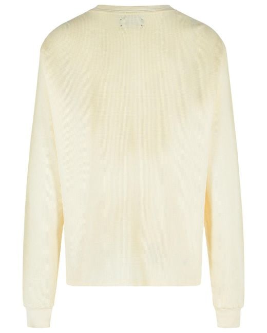Amiri Natural Ivory Cotton T-Shirt for men