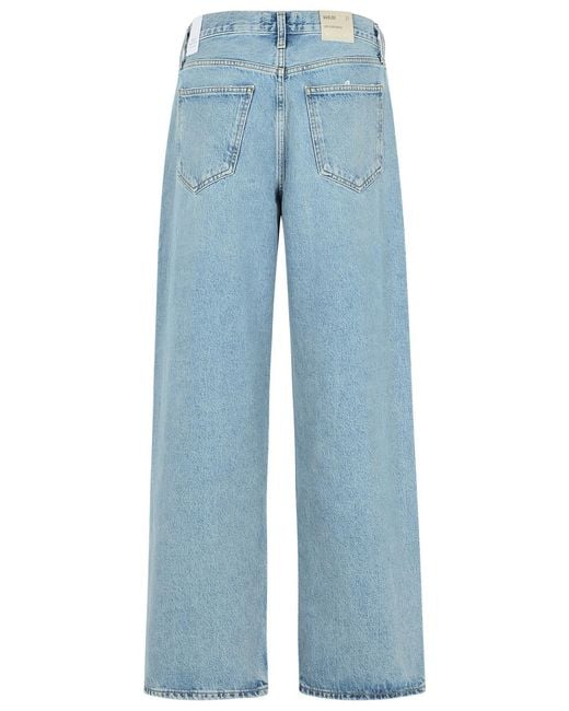 Agolde Blue Sluggy Baggy Light Denim Jeans