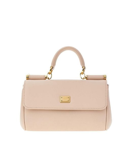 Dolce & Gabbana Natural Plongé Leather 'My Sicily' Bag