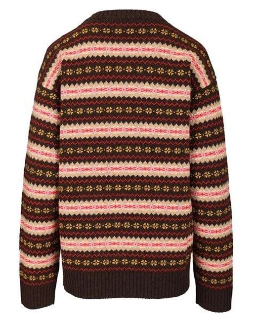 Miu Miu Brown Crewneck Sweater