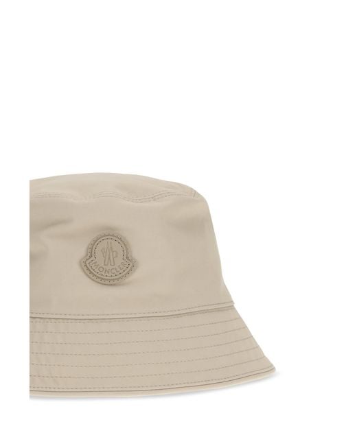 Moncler White Cotton And Nylon Bucket Hat for men