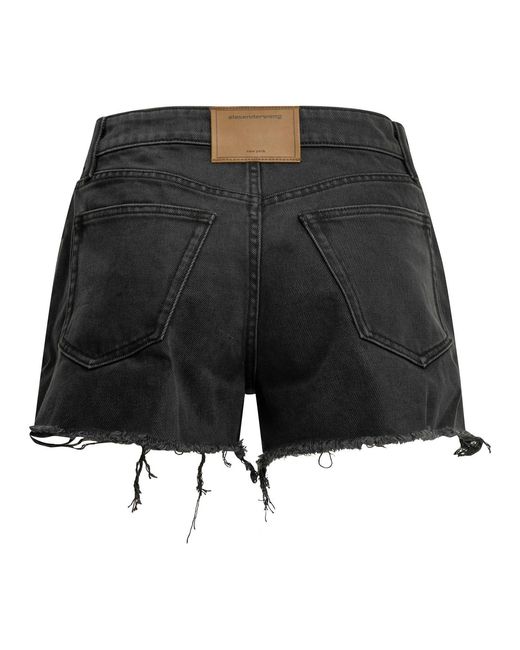 Alexander Wang Black Fly Five-Pocket Shorts