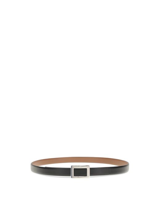 Roger Vivier White Belle Vivier Leather Belt