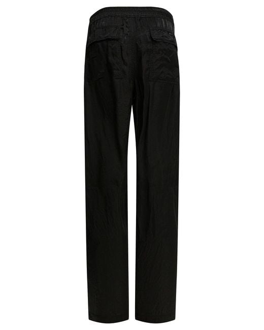 Rick Owens Black Dietrich Drawstring Pants