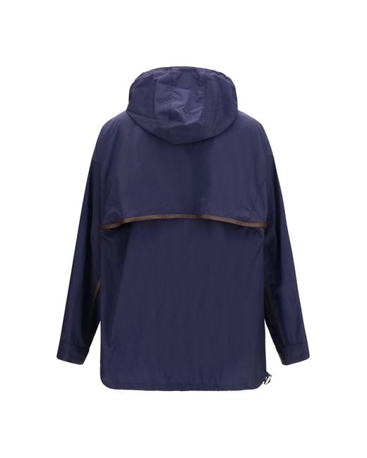 Loewe Blue Hooded Technical Fabric Jacket X Paula's Ibiza for men