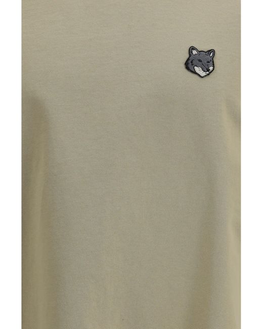 Maison Kitsuné Green Fox Head Comfort T-Shirt Tea Leaf for men