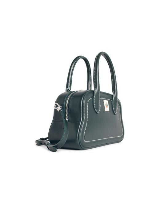 Bally Blue 'Unda' Seaweed Colored Garnet Lear Bag