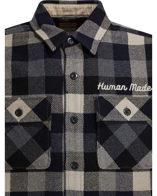 Human Made Wool Overshirt Jacket Jackets And Coats Black for men