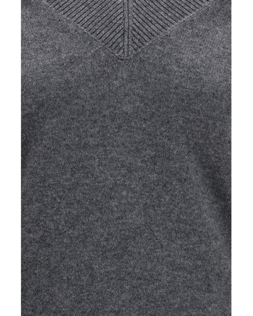 Tom Ford Gray V-Neck Sweater