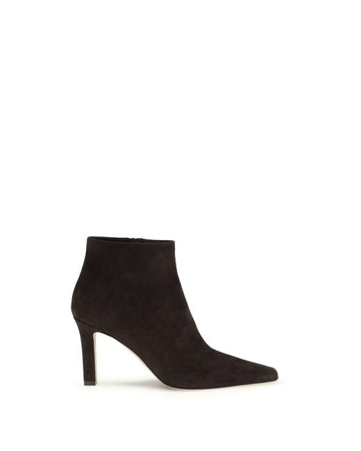 The Row White Ankle Boots Nappa Leather