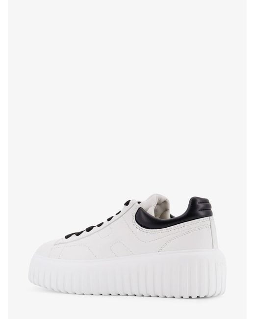 Hogan White And Leather Sneakers