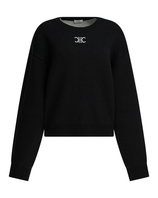 Céline Black Crewneck Cashmere Knitwear