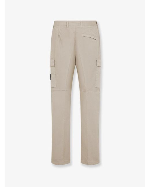 Stone Island Natural Organic Cotton Trousers for men
