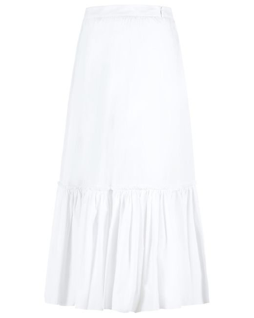 Jil Sander White Skirt