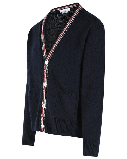Thom Browne Blue 'Hector' Cardigan for men