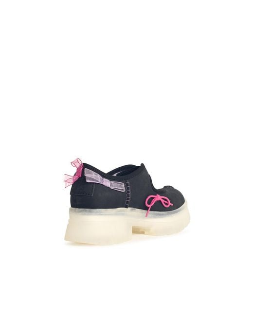 Ugg Blue 'Areum Mary Jane' Leather Sneakers