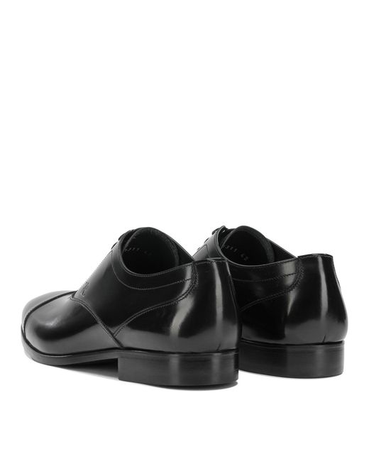 Fabi Black Leather Brogues for men