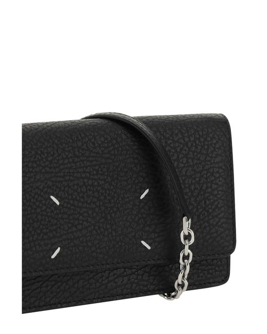 Margiela Black Grained Leather Wallet