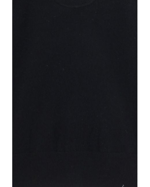 Extreme Cashmere Black Sleeveless Sweater N°423 Lord