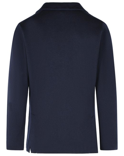 Lardini Blue Wool Jacket for men