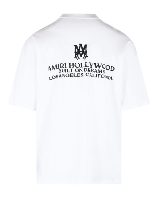 Amiri White 'Built On Dreams' Cotton T-Shirt for men