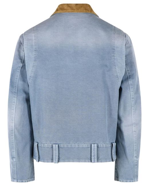 Marni Blue Light Cotton Jacket for men