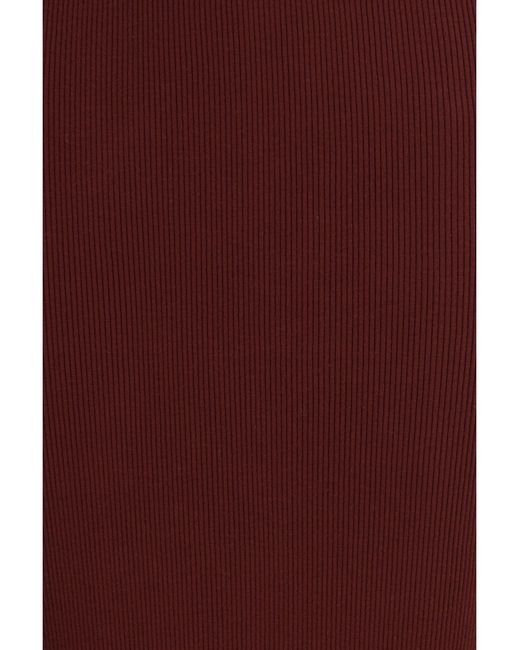 Weekend by Maxmara Red Midi Pencil Skirt Berry