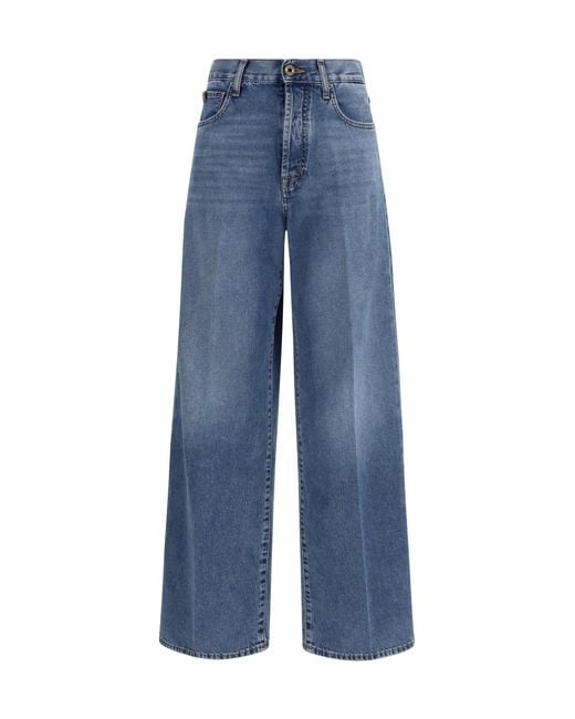 Jacob Cohen Blue Wide 5 Pocket Jeans