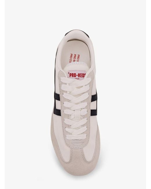 Pro Keds White Racer 77 Leather Sneakers for men